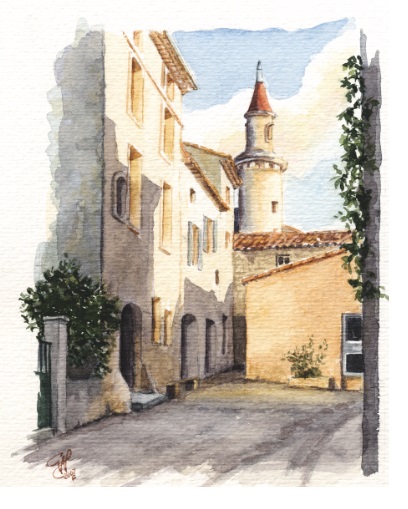 Vue de la tour de la Mairie de Saint Côme